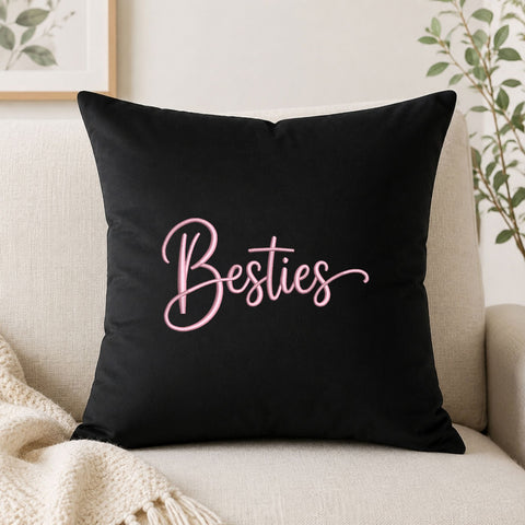 Besties Machine Embroidery Design – Best Friends Script Embroidery File Embroidery/Applique DESIGNS PatternFeed8 