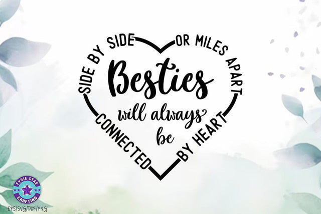 Besties SVG, Best Friends SVGs, Friendship SVG PNG SVG FiveStarCrafting 
