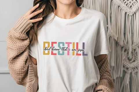 Bestill And Know That I Am Jesus SVG Angelina750 
