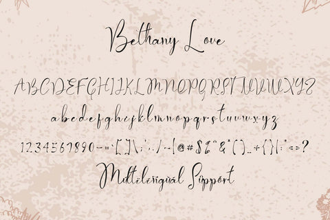 Bethany Love Font Prasetya Letter 
