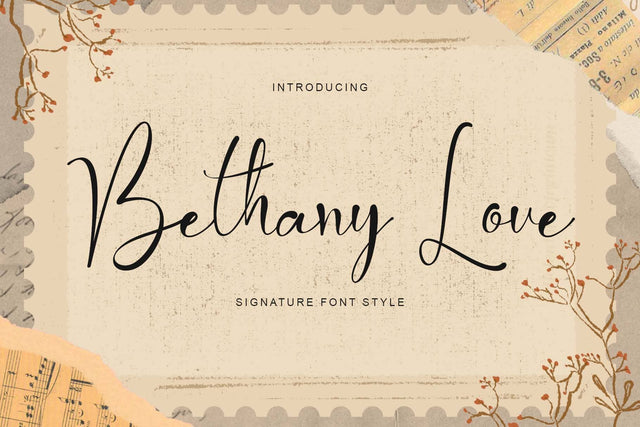 Bethany Love Font Prasetya Letter 
