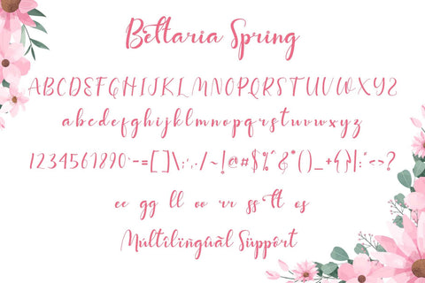 Bettaria Spring Font Prasetya Letter 
