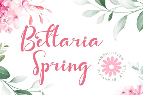 Bettaria Spring Font Prasetya Letter 