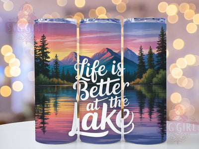 Better At The Lake 20oz Tumbler, Better At The Lake, Tumbler Wrap, Sublimation Design, 20oz Tumbler, Summer Vibes, PNG Wrap Sublimation SvggirlplusArt 