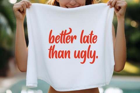 better late than ugly SVG Angelina750 