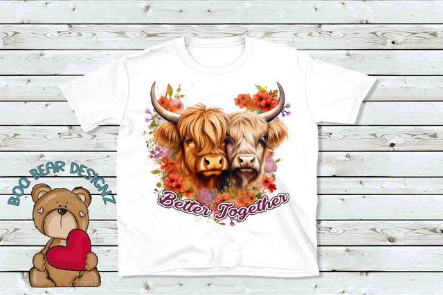 Better Together Sublimation design Sublimation Boo Bear Designz 