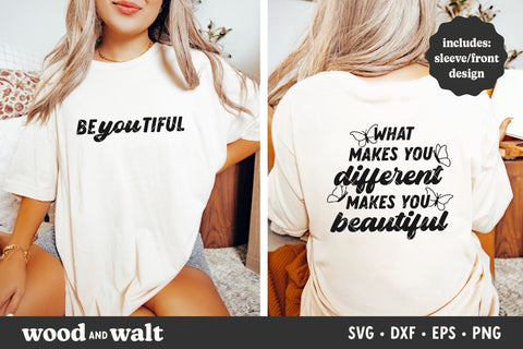 BeYOUtiful SVG | What Makes You Different Makes You Beautiful File | Mental Health SVG SVG Wood And Walt 
