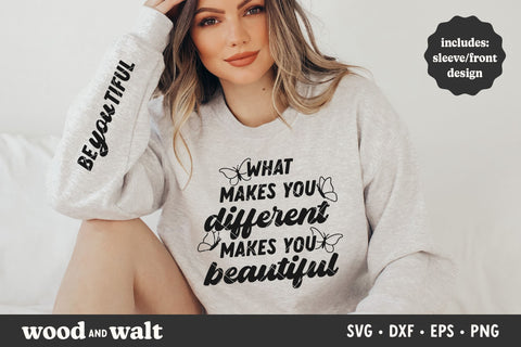 BeYOUtiful SVG | What Makes You Different Makes You Beautiful File | Mental Health SVG SVG Wood And Walt 