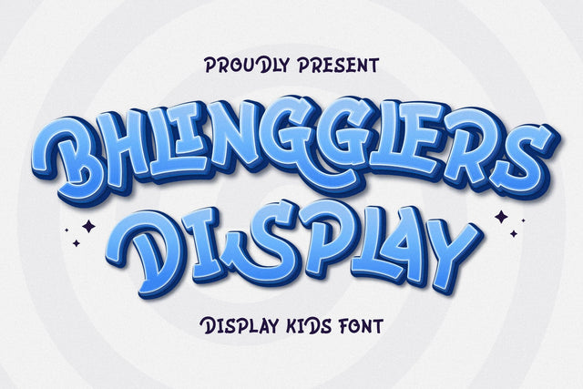 Bhlingglers Typeface Font Storytype Studio 