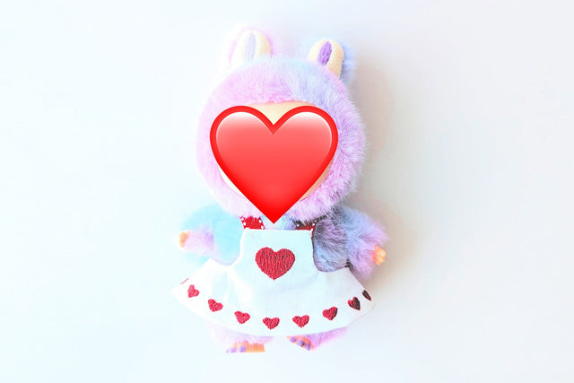 Bib Dress with Hearts for Plush Monster Toy ITH Applique Embroidery Embroidery/Applique DESIGNS Risa Rocks It 