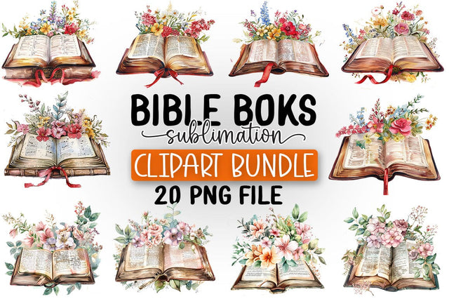 Bible Books Clipart Bundle SVG CraftingStudio 