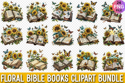 Bible Books Sublimation Clipart Bundle SVG CraftingStudio 
