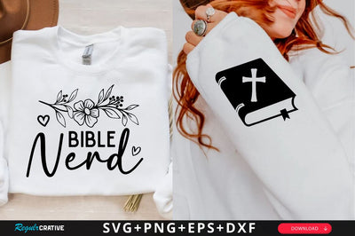 Bible Nerd Sleeve SVG Design, Christian Sleeve SVG, Faith SVG Design, Jesus Sleeve SVG SVG Regulrcrative 