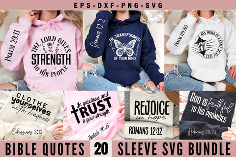 Bible Quotes Sleeve SVG Design Bundle SVG Regulrcrative 