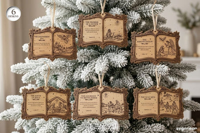 Bible Story Book Ornaments SVG Bundle SVG SvgOcean 