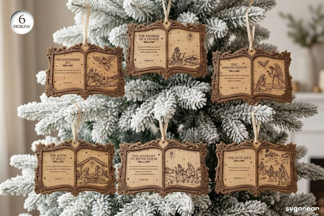 Bible Story Book Ornaments SVG Bundle SVG SvgOcean 