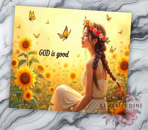 Bible Tumbler Design, God Is Good Tumbler, Inspirational Quote Tumbler, 20oz Sublimation Design, Christian Tumbler PNG, Digital Download Tumbler, Religious Gift Tumbler Sublimation Li Zamperini 