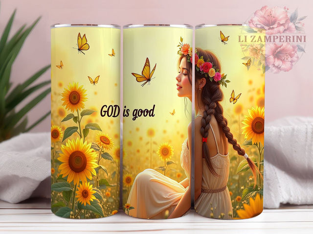 Bible Tumbler Design, God Is Good Tumbler, Inspirational Quote Tumbler, 20oz Sublimation Design, Christian Tumbler PNG, Digital Download Tumbler, Religious Gift Tumbler Sublimation Li Zamperini 