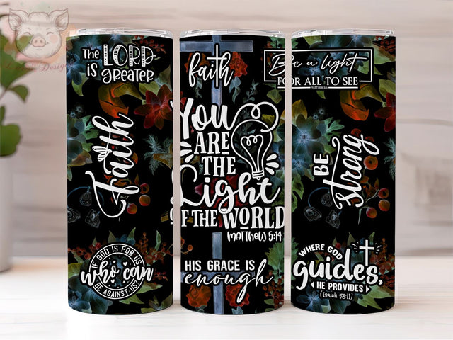 Bible Verse 20oz Tumbler Png, Straight & Tapered Tumbler Png, Affirmations Tumbler Png, Digital Download PNG Sublimation Lara' s Designs 