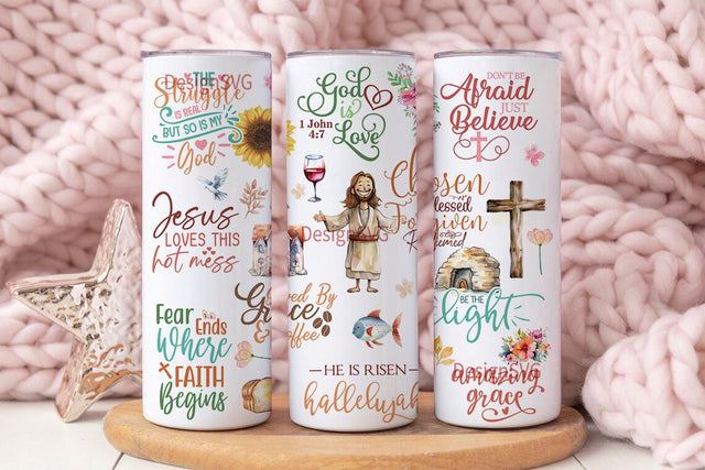 Bible Verse Christian Quotes 20oz Tumbler Wrap PNG Faith Affirmations PNG for Sublimation Digital Download Sublimation DesignSVG 