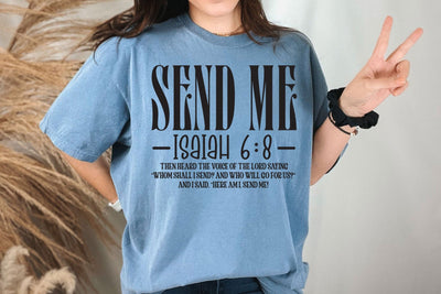 Bible Verse Christian Svg, Send Me Isaiah 6:8 Scripture Svg SVG DesignDestine 
