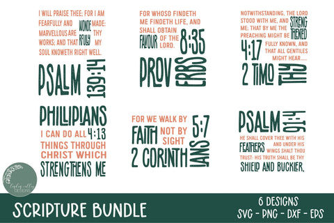 Bible Verse SVG Bundle-Scripture SVG Bundle SVG Linden Valley Designs 