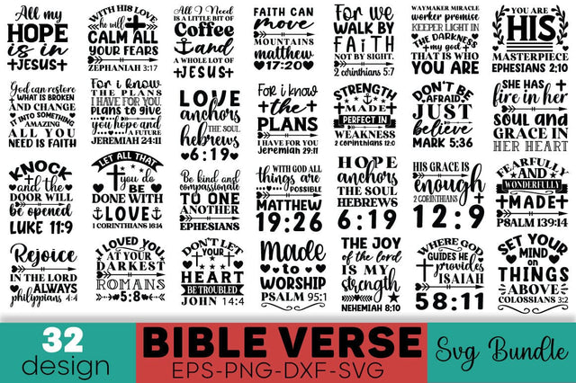 Bible Verse SVG Bundle SVG Angelina750 