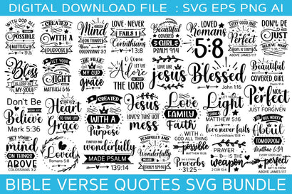bible verse svg bundle/35 designs, Christian SVG Bundle SVG designmaster24 