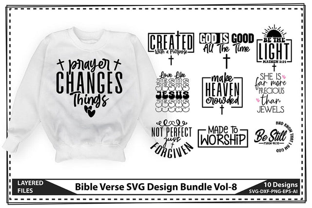 Bible Verse SVG Design Bundle Vol-8 SVG shah alam 