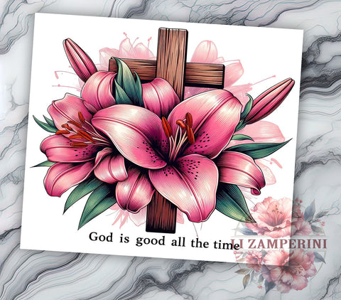 Bible Verse Tumbler, Christian Gift, Jesus Tumbler Wrap, Inspirational Drinkware, Faith-Based Design, God is Good Quote, 20oz Sublimation Tumbler Sublimation Li Zamperini 