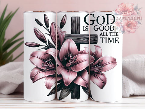 Bible Verse Tumbler, Christian Gift, Jesus Tumbler Wrap, Inspirational Drinkware, Faith-Based Design, God is Good Quote, 20oz Sublimation Tumbler Sublimation Li Zamperini 