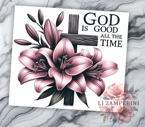 Bible Verse Tumbler, Christian Gift, Jesus Tumbler Wrap, Inspirational Drinkware, Faith-Based Design, God is Good Quote, 20oz Sublimation Tumbler Sublimation Li Zamperini 