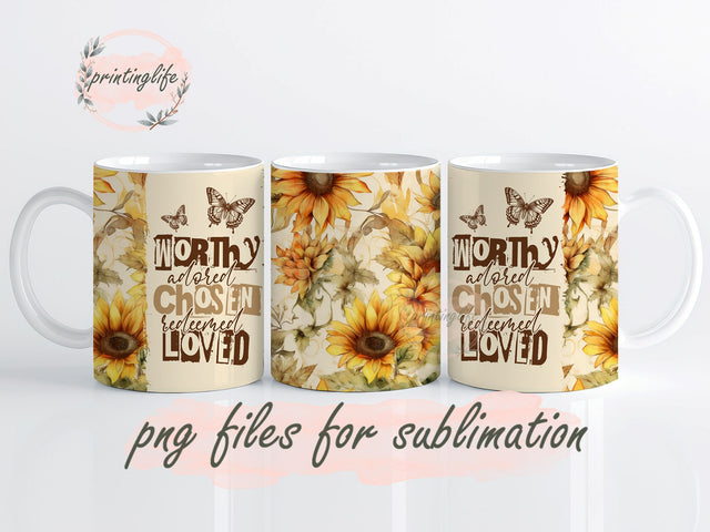 Bible Verses Mug Wrap Design, Instant Digital Design Download Mug Wrap Design, Mug Design PNG Sublimation PrintingLife 