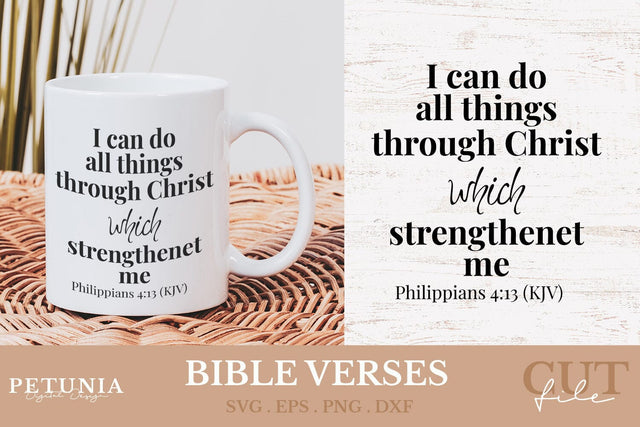 Bible Verses SVG | Christian Quotes SVG SVG Petunia Digital Design 