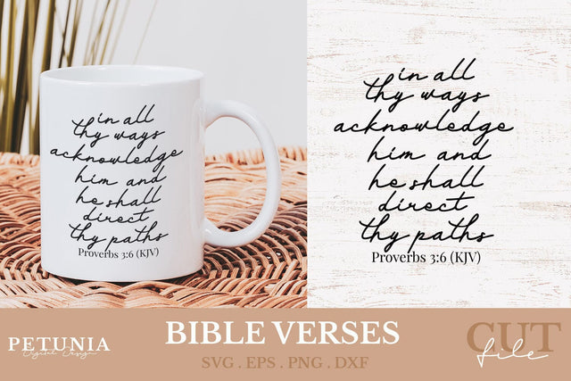Bible Verses SVG | Christian Quotes SVG SVG Petunia Digital Design 