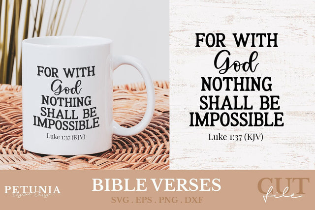 Bible Verses SVG | Christian Quotes SVG SVG Petunia Digital Design 