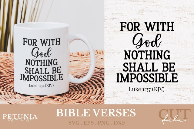 Bible Verses SVG | Christian Quotes SVG SVG Petunia Digital Design 