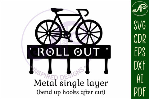 Bicycle themed Key holder designs SVG APInspireddesigns 