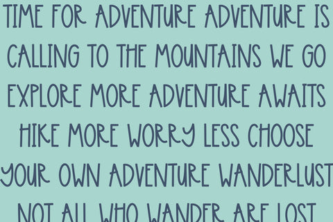Big Adventure, Handwritten Font for Cricut, Fun Handwriting Cricut Fonts Font Designing Digitals 