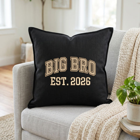 Big Bro EST 2026 Embroidery Design – Big Brother Announcement Varsity Lettering Machine Embroidery File Embroidery/Applique DESIGNS PatternFeed8 