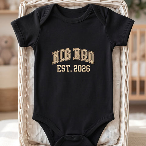 Big Bro EST 2026 Embroidery Design – Big Brother Announcement Varsity Lettering Machine Embroidery File Embroidery/Applique DESIGNS PatternFeed8 