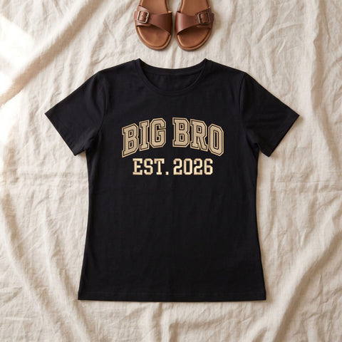 Big Bro EST 2026 Embroidery Design – Big Brother Announcement Varsity Lettering Machine Embroidery File Embroidery/Applique DESIGNS PatternFeed8 