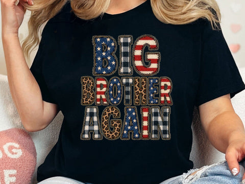 Big Brother Again PNG Patriotic Kids Art SVG artprintfile 