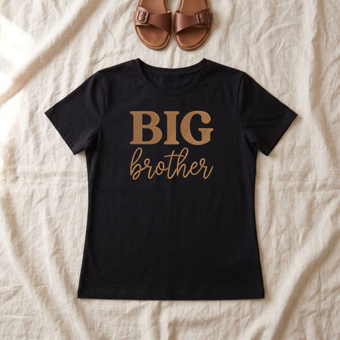 Big Brother Embroidery Design – Retro Big Brother Script Typography Machine Embroidery File Embroidery/Applique DESIGNS PatternFeed8 