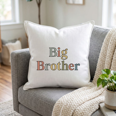 Big Brother Embroidery Design – Retro Colorful Big Brother Announcement Machine Embroidery File Embroidery/Applique DESIGNS PatternFeed8 