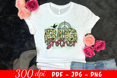 Big Brother - Hunting Sublimation Design Sublimation CraftLabSVG 