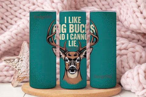 Big Bucks Hunting Tumbler Wrap Sublimation DesignSVG 
