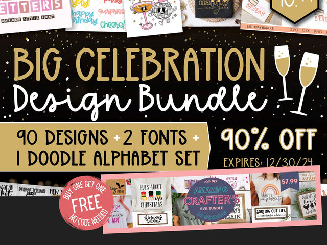 Big Celebration Design Bundle Bundle So Fontsy Design Shop 