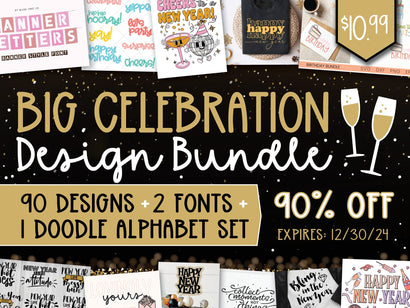 Big Celebration Design Bundle Bundle So Fontsy Design Shop 