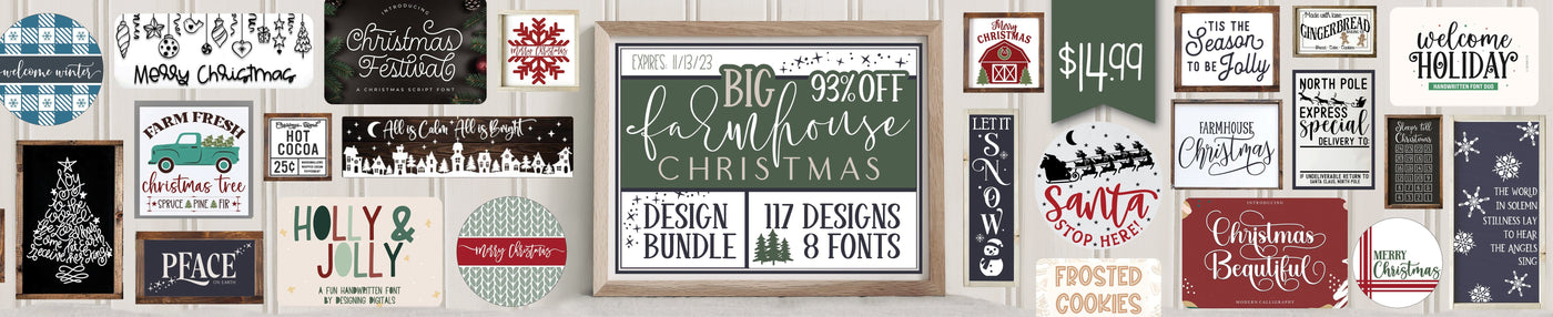 Big Christmas Farmhouse Design Bundle